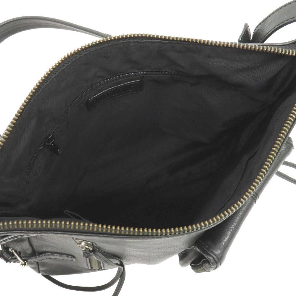 【中古】アート バーグ ART/BERG レザー ショルダーバッグ ブラック【 状態ランクC 】【 メンズ 】