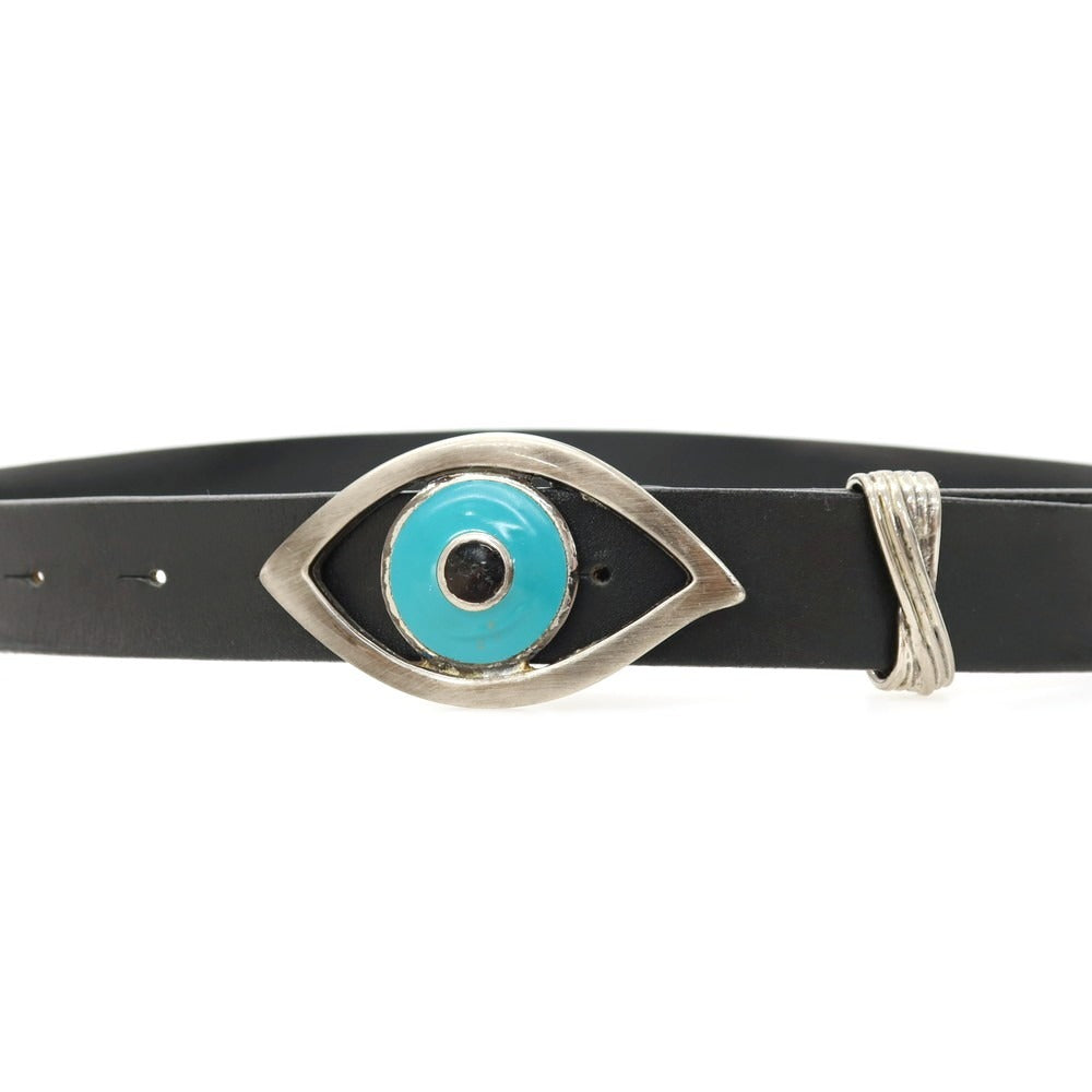 【中古】ジョルジオアルマーニ GIORGIO ARMANI レザー ベルト ブラック【 状態ランクC 】【 メンズ 】
