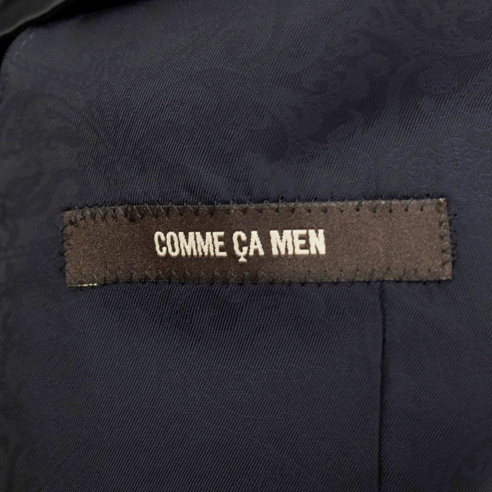 【中古】コムサイズム COMME CA ISM ポリエステルポリウレタン シャドウストライプ ドレス系ジレ ベスト ブラック【サイズ表記なし(S位)】【 状態ランクB 】【 メンズ 】