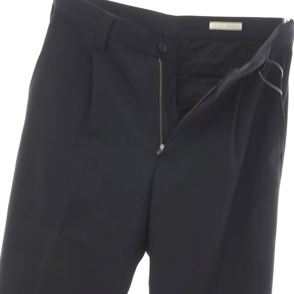 【中古】ユナイテッドアローズ UNITED ARROWS ポリエステルウール カジュアルスラックスパンツ ブラック【サイズS】【 状態ランクB 】【 メンズ 】