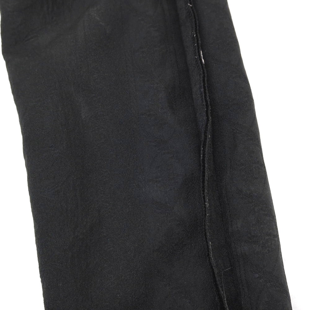 【中古】ブラックコムデギャルソン BLACK COMME des GARCONS ポリエステル 更紗 ジャカード カジュアルスラックスパンツ ブラック【サイズXXS】【 状態ランクB 】【 ユニセックス 】