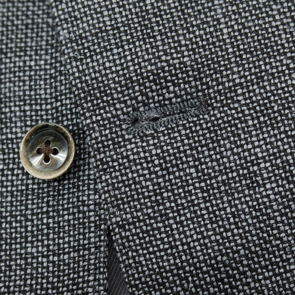 【中古】リングヂャケット RING JACKET ウールリネンシルク ドレス系ジレ ベスト グレー系【サイズ46】【 状態ランクB 】【 メンズ 】