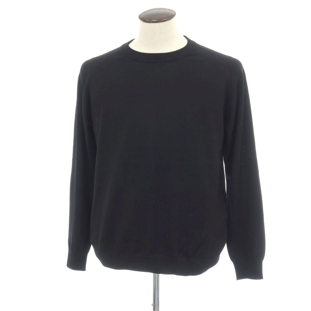 【中古】ビューティアンドユースユナイテッドアローズ BEAUTY&YOUTH UNITED ARROWS ウール クルーネック プルオーバーニット ブラック【サイズL】【 状態ランクA 】【 メンズ 】