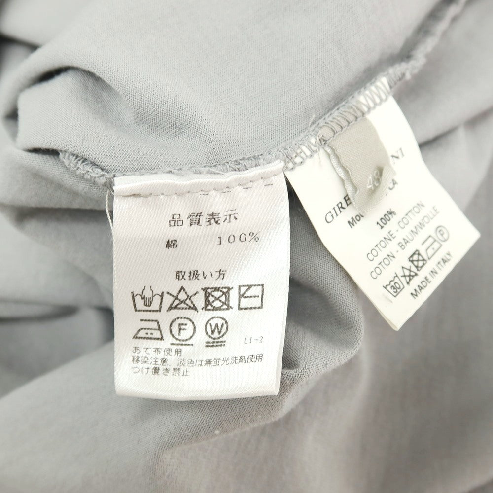 【中古】ジレリブルーニ Girelli Bruni コットン クルーネック 半袖Tシャツ グレー系【サイズ48】【 状態ランクB 】【 メンズ 】