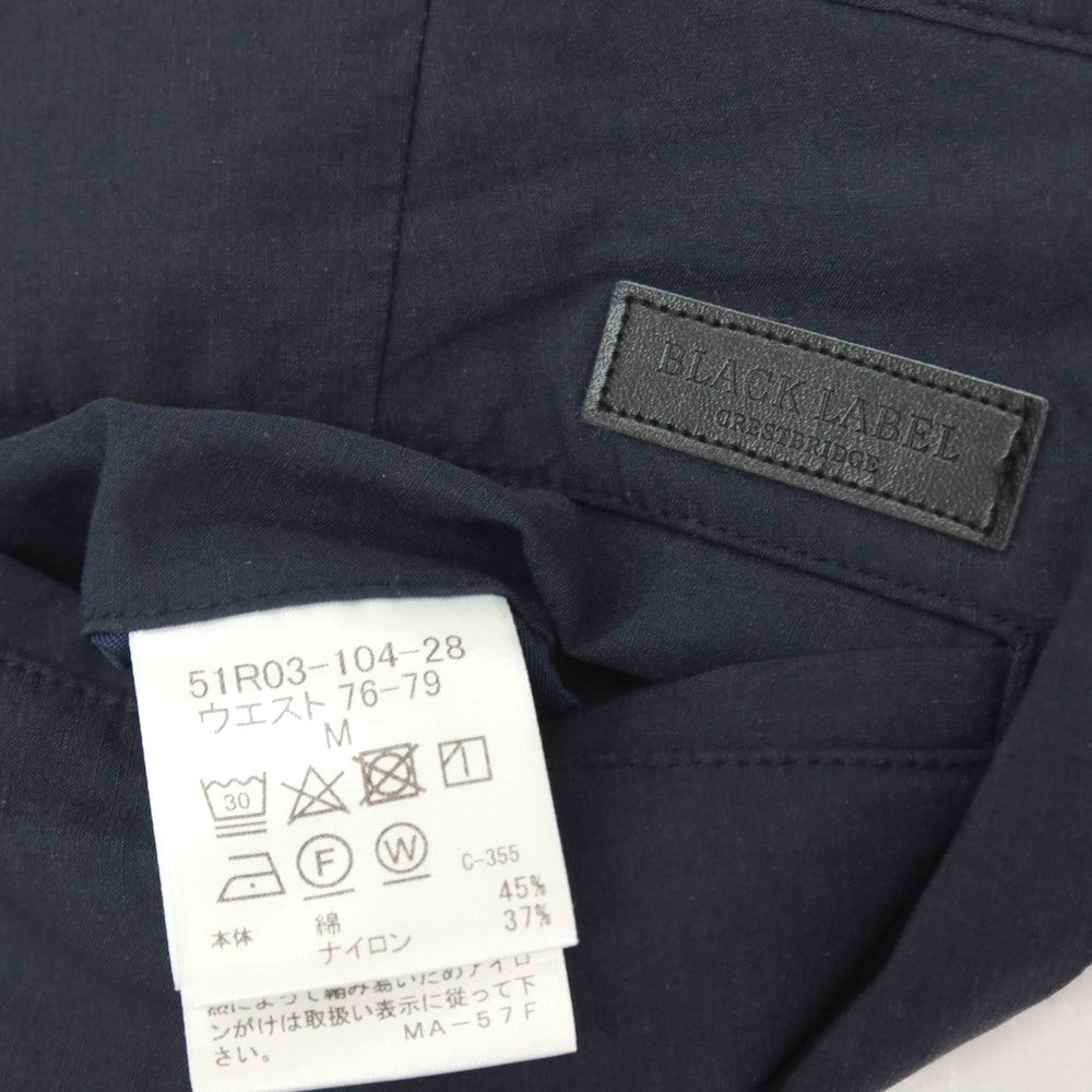 【中古】ブラックレーベル クレストブリッジ BLACK LABELCRESTBRIDGE ストレッチ コットンナイロンリネン カジュアルスラックスパンツ ネイビー【サイズM】【 状態ランクB 】【 メンズ 】