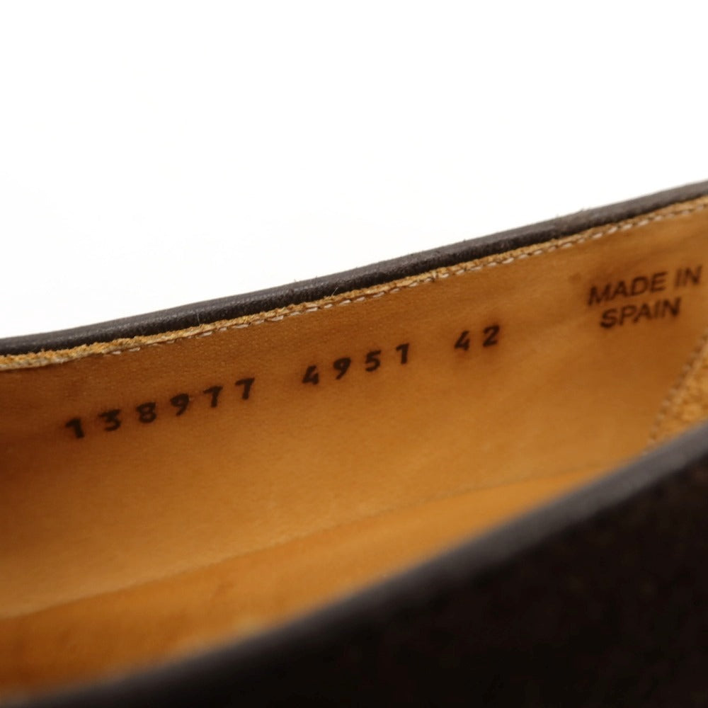【中古】バーウィック BERWICK 4951 スエード ローファー ダークブラウン【サイズ42】【 状態ランクB 】【 メンズ 】
