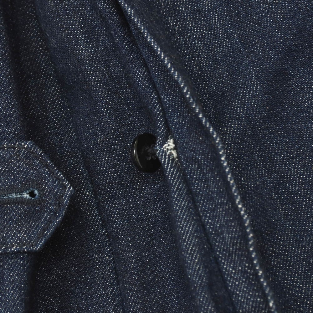 【中古】アクアスキュータム Aquascutum コットン デニム トレンチコート ネイビー【サイズ36】【 状態ランクB 】【 メンズ 】