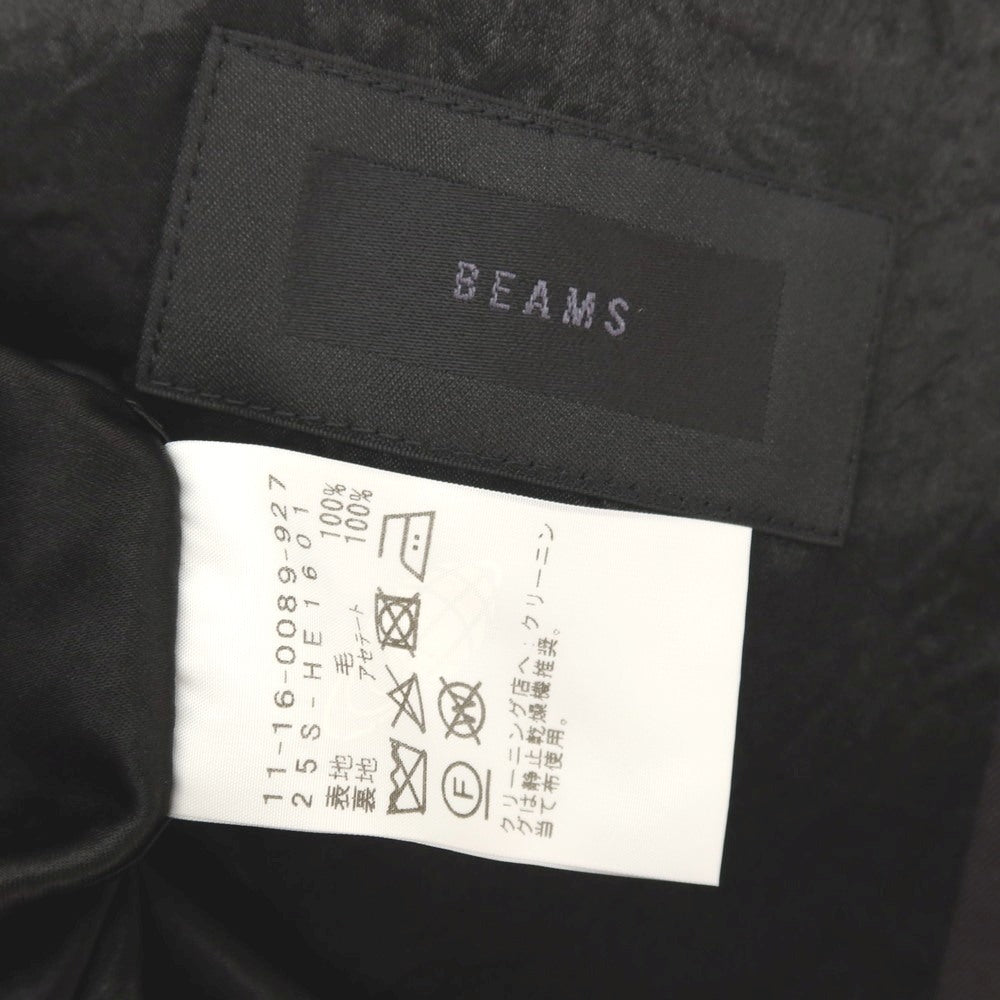 【中古】ビームス BEAMS the A ウール 3つボタンスーツ セットアップ チャコールグレー【サイズL/L】【 状態ランクB 】【 メンズ 】