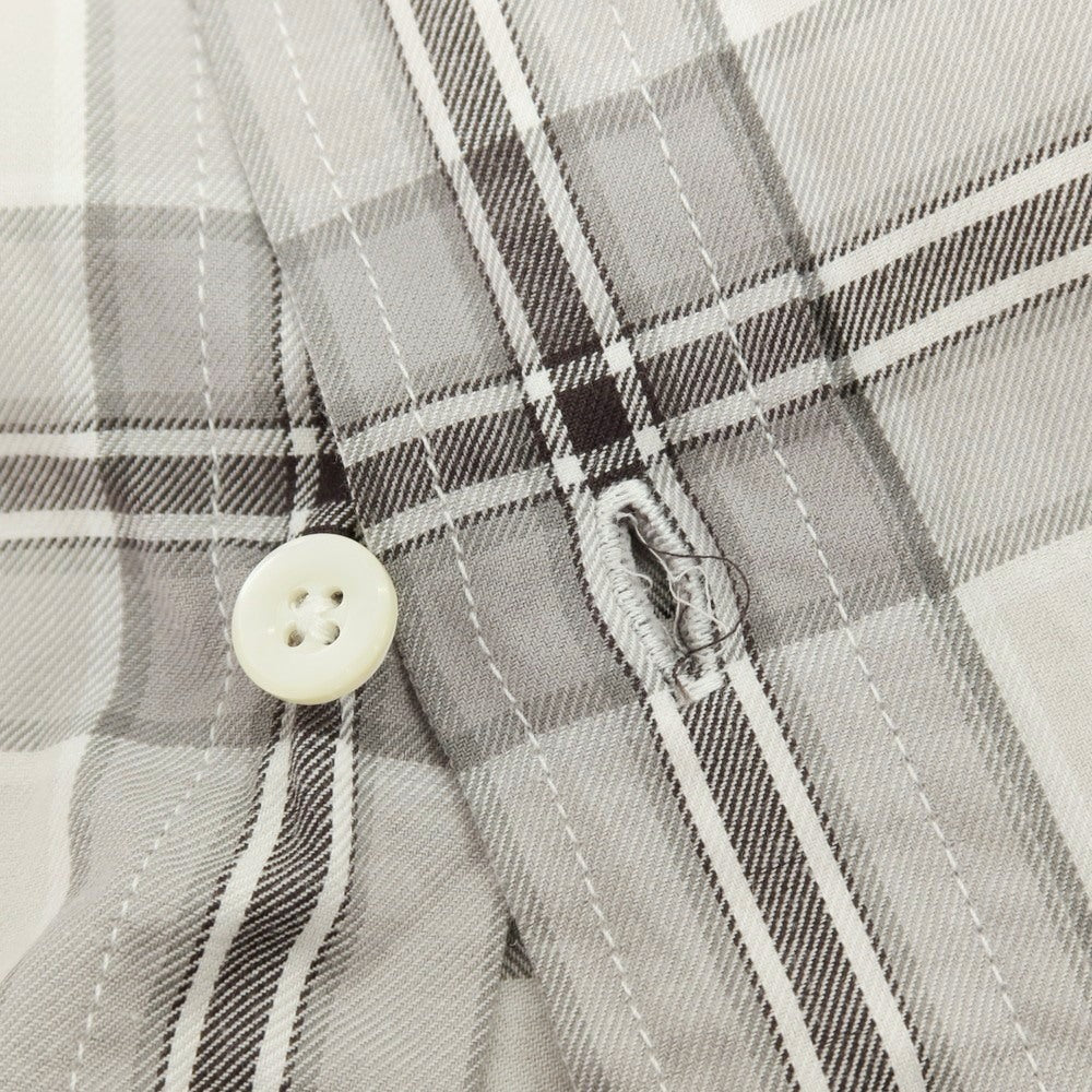 【中古】エスエスズィー SSZ 2026年春夏 ZUKA SHIRT コットン チェック カジュアルシャツ グレー【サイズM】【 状態ランクB 】【 メンズ 】