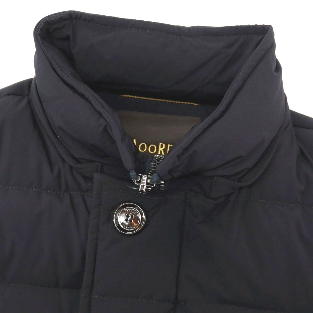 【中古】ムーレー MOORER ACQUA ナイロンポリウレタン ダウンジャケット ネイビー【サイズ42】【 状態ランクA 】【 メンズ 】