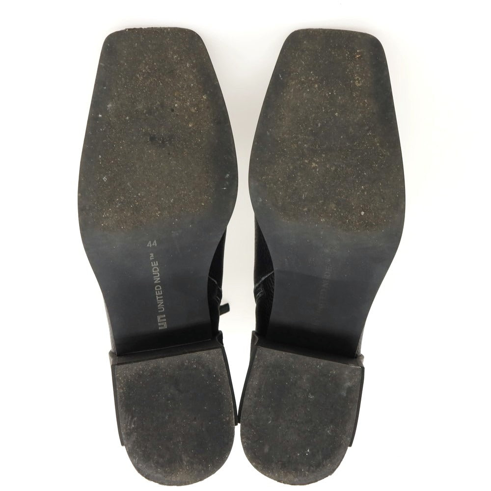 【中古】ユナイテッドヌード UNITED NUDE レザー ブーツ ブラック【サイズ44】【 状態ランクB 】【 メンズ 】