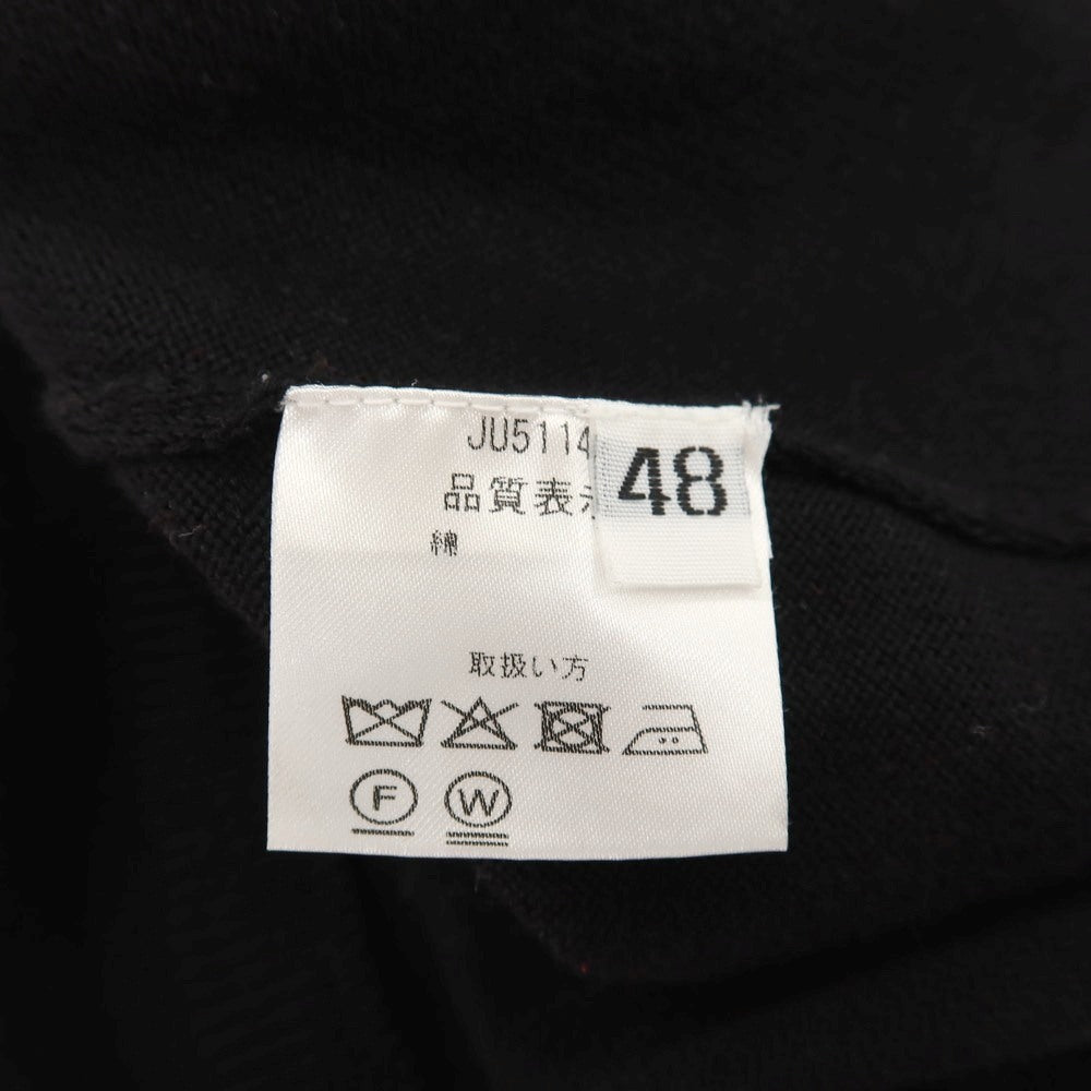 【中古】クルチアーニ CRUCIANI コットン 半袖 ポロニット ブラック【サイズ48】【 状態ランクA 】【 メンズ 】