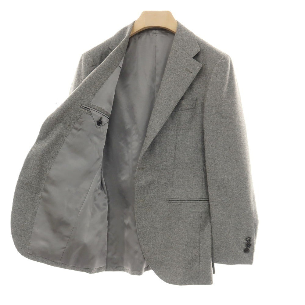 【中古】サルトリア ラファニエロ Sartoria Raffaniello ウールカシミヤ 3つボタンスーツ グレー【サイズ上44/下79】【 状態ランクA 】【 メンズ 】