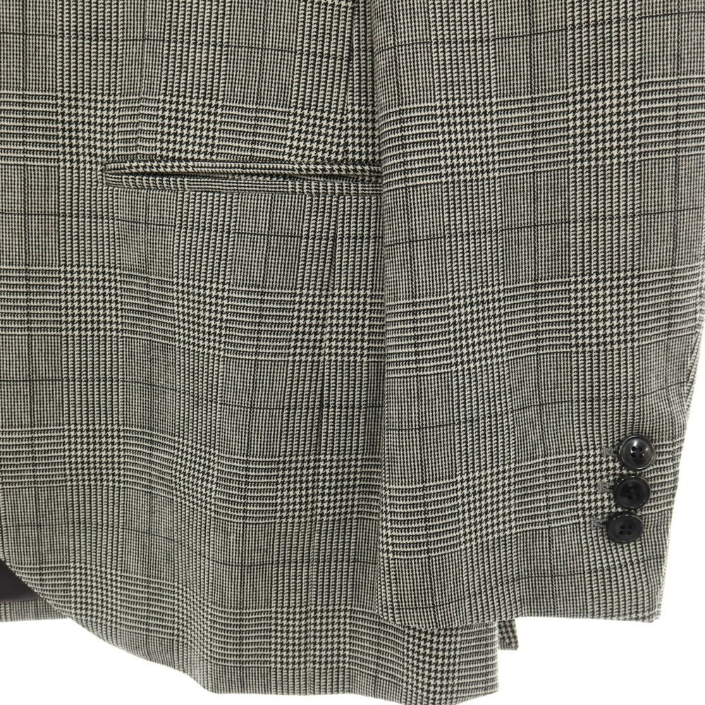 【中古】サルトリア ラファニエロ Sartoria Raffaniello ウール グレンチェック 3B テーラードジャケット ブラックxホワイト【サイズ44】【 状態ランクB 】【 メンズ 】
