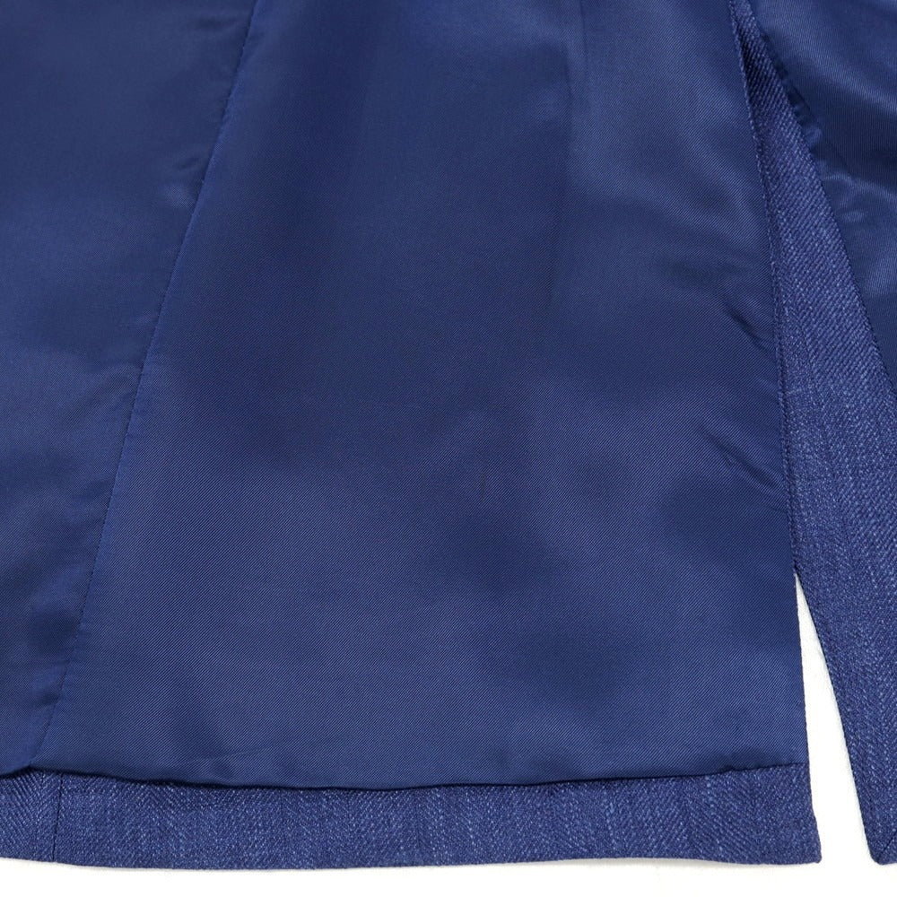 【中古】サルトリア ラファニエロ Sartoria Raffaniello ウールシルクリネン 3B テーラードジャケット ネイビー【サイズ44】【 状態ランクB 】【 メンズ 】