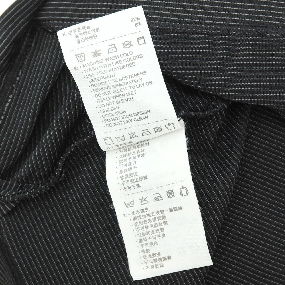 【中古】ナイキ NIKE タイガーウッズ ポリエステルポリウレタン ボーダー 長袖Tシャツ ブラック系【サイズXL】【 状態ランクB 】【 メンズ 】