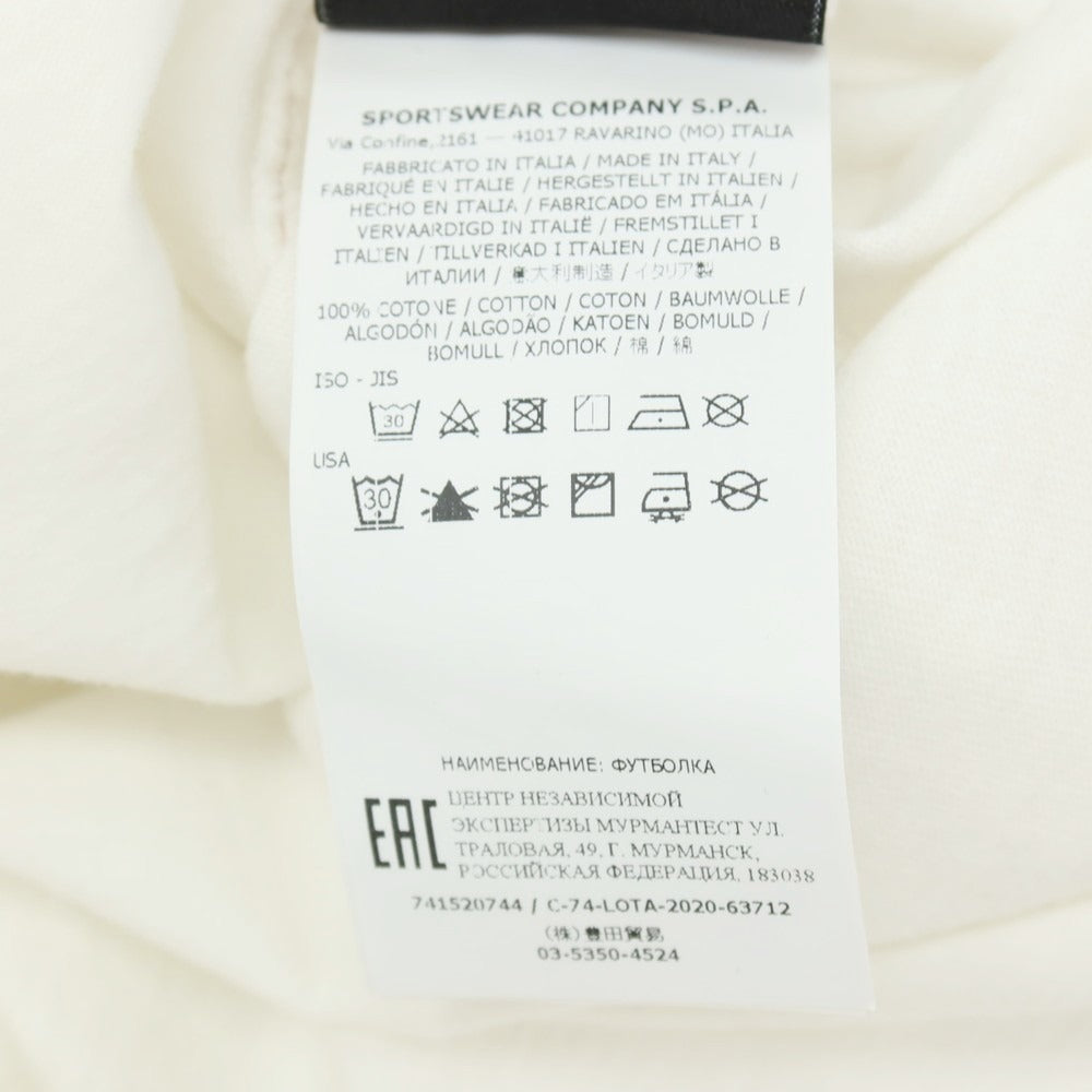 【中古】ストーンアイランド STONE ISLAND コットン クルーネック 長袖Tシャツ ホワイト【サイズS】【 状態ランクC 】【 メンズ 】