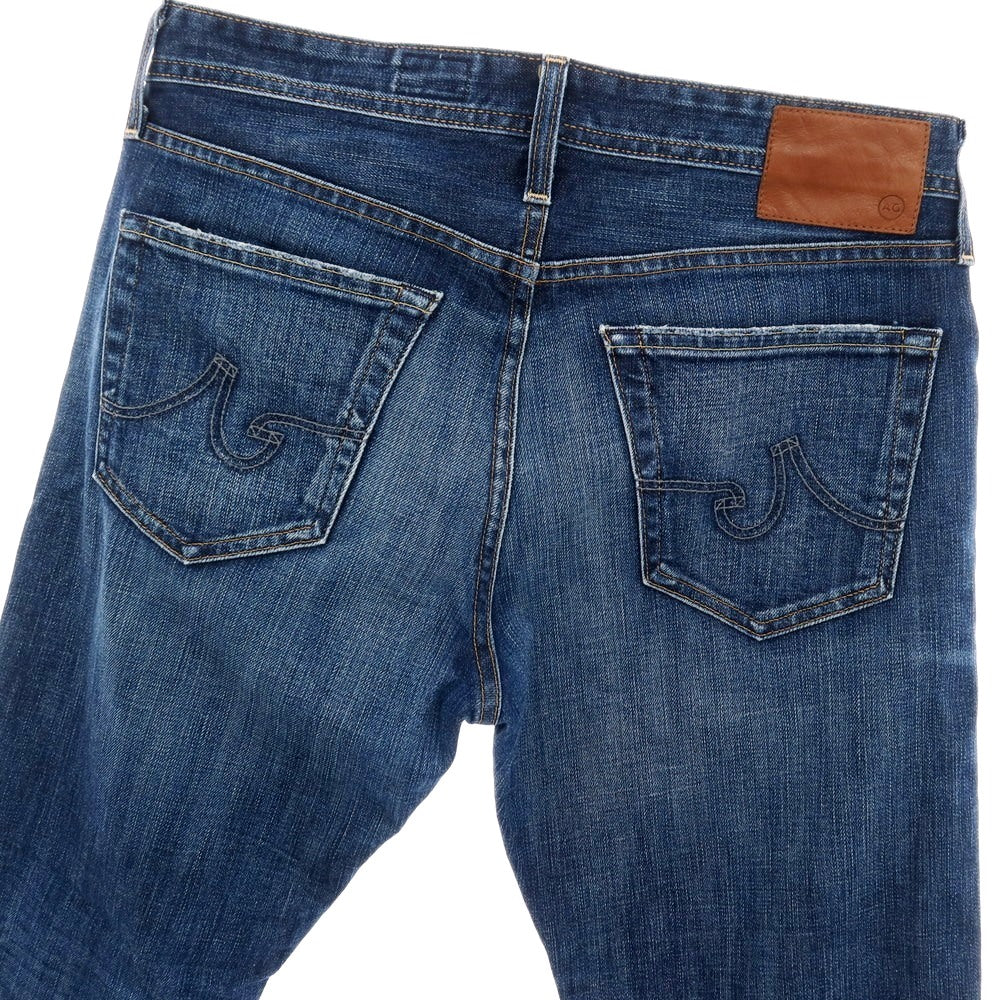 【中古】エージー アドリアーノゴールドシュミット AG Adriano Goldschmied コットンポリウレタン デニムパンツ ジーンズ ネイビー【サイズ32】【 状態ランクB 】【 メンズ 】