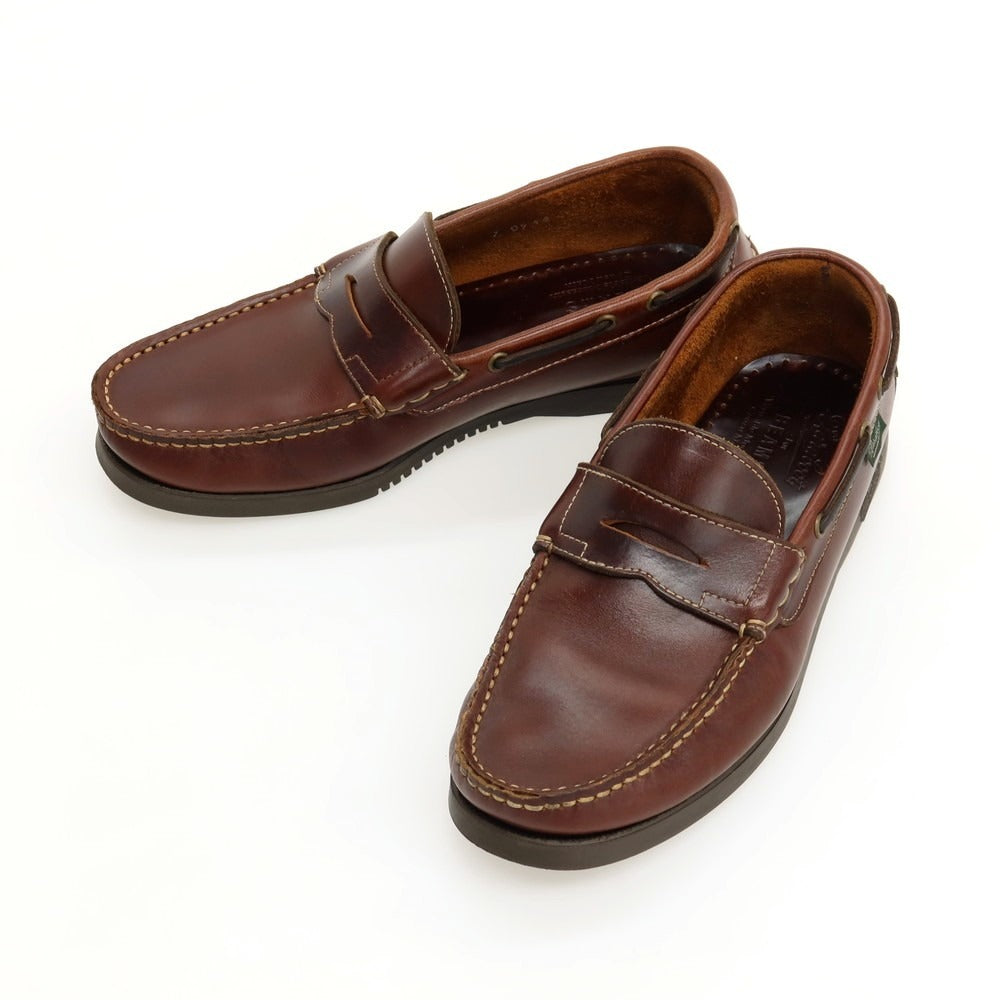 【中古】パラブーツ Paraboot BEAMS別注 CORSICA レザー ローファー ブラウン【サイズ7】【 状態ランクB 】【 メンズ 】