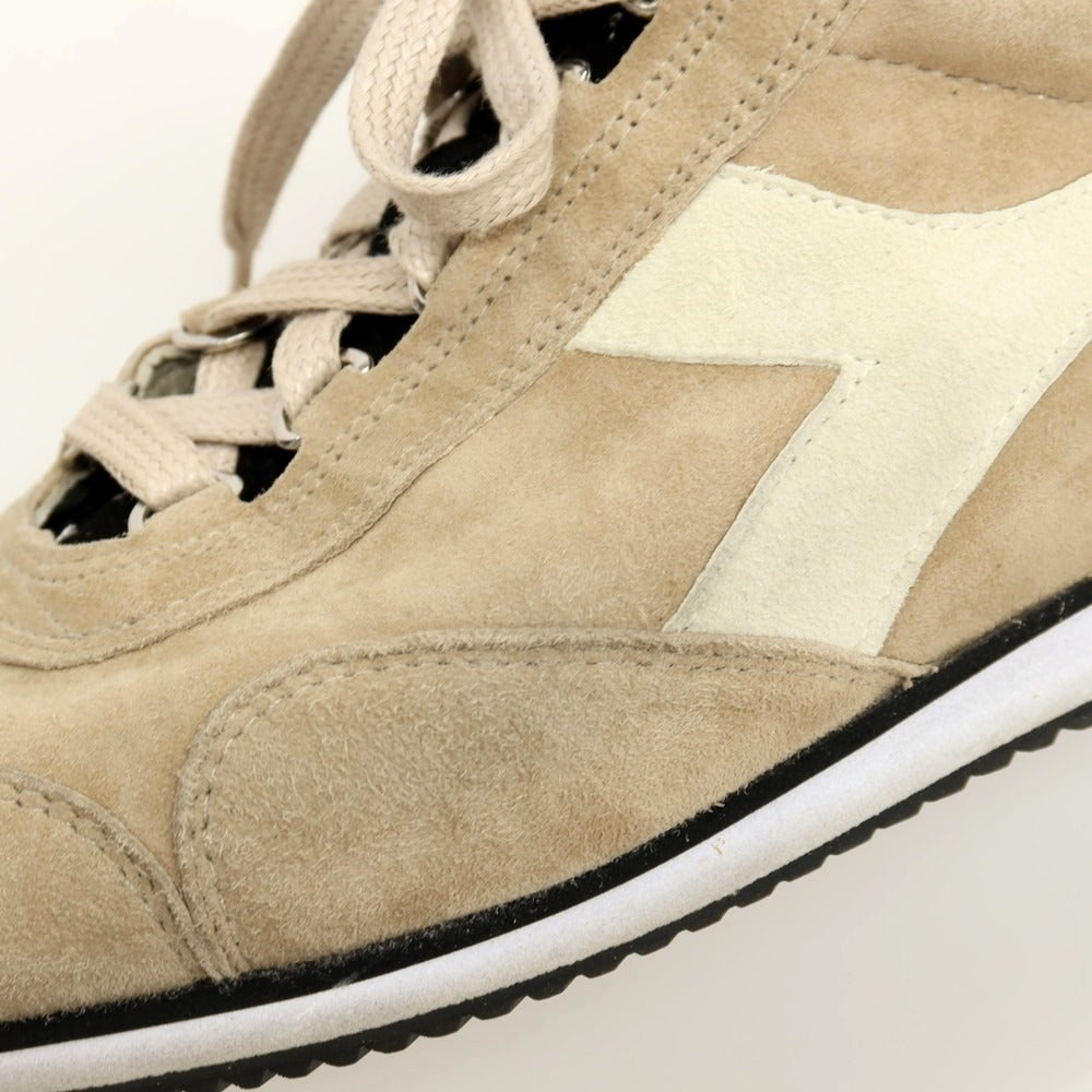 【中古】ディアドラ Diadora EQUIPE KIDSKIN 201 171902 スエード スニーカー ベージュ【サイズ27】【 状態ランクB 】【 メンズ 】