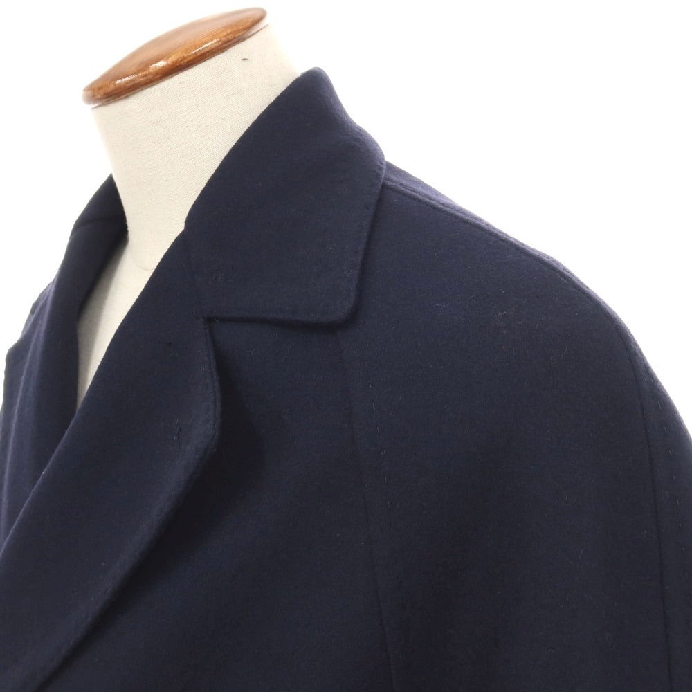 【中古】リングヂャケット RING JACKET ウール ベルテッド ダブルブレストコート ダークネイビー【サイズ48】【 状態ランクB 】【 メンズ 】