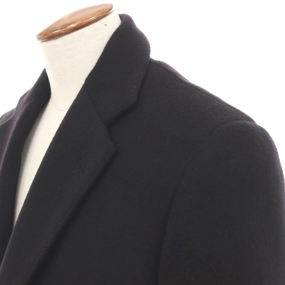 【中古】トゥモローランド TOMORROWLAND AGNONA カシミヤ チェスターフィールドコート ブラック【サイズ48】【 状態ランクB 】【 メンズ 】