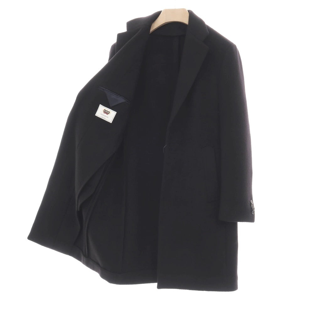 【中古】トゥモローランド TOMORROWLAND AGNONA カシミヤ チェスターフィールドコート ブラック【サイズ48】【 状態ランクB 】【 メンズ 】