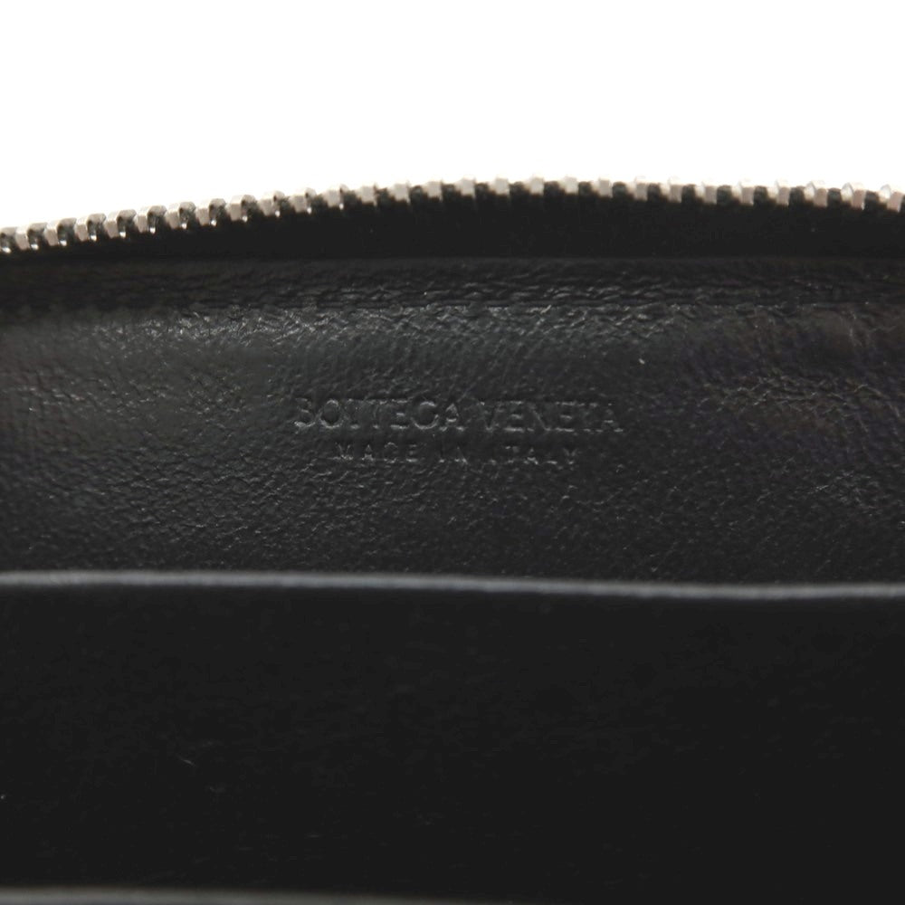 【中古】ボッテガヴェネタ BOTTEGAVENETA イントレチャート レザー コインケース ブラック【 状態ランクB 】【 ユニセックス 】