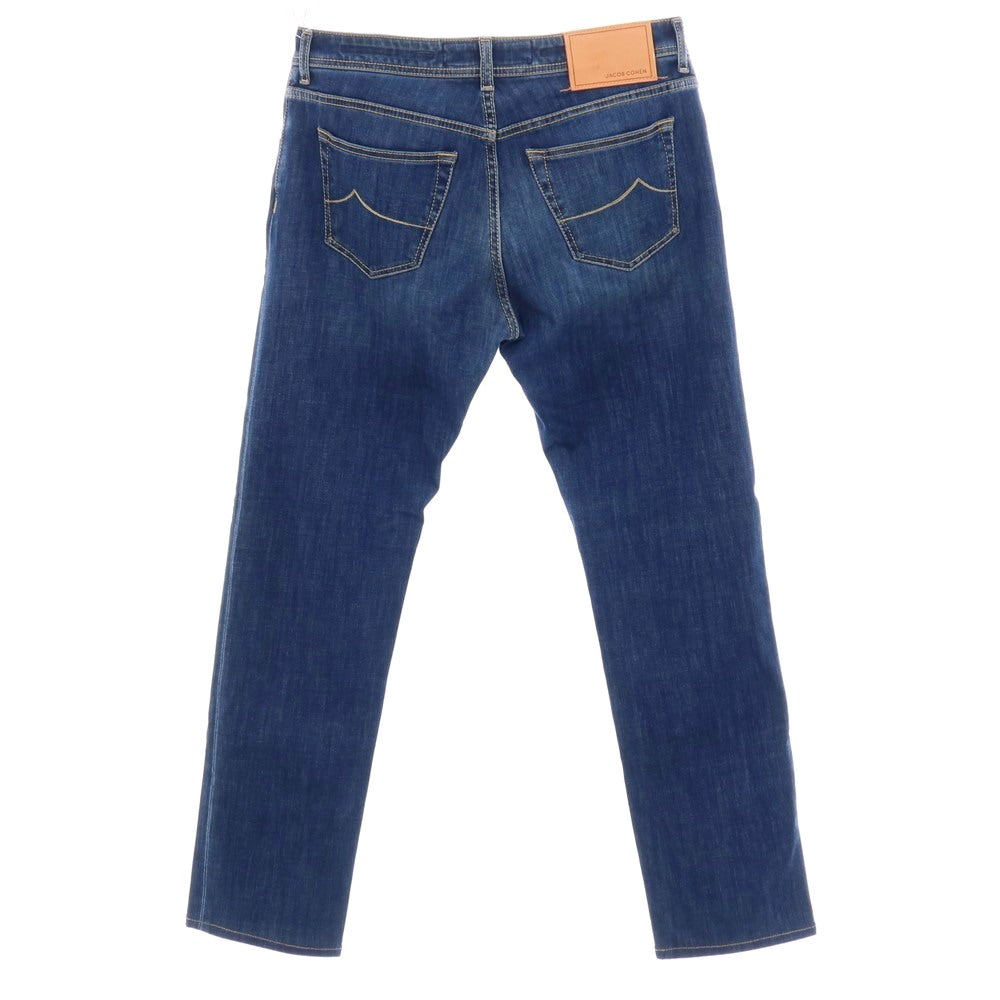 【中古】ヤコブコーエン JACOB COHEN BARD ストレッチ コットンポリエステル デニムパンツ ジーンズ ブルーネイビー【サイズ34】【 状態ランクB 】【 メンズ 】