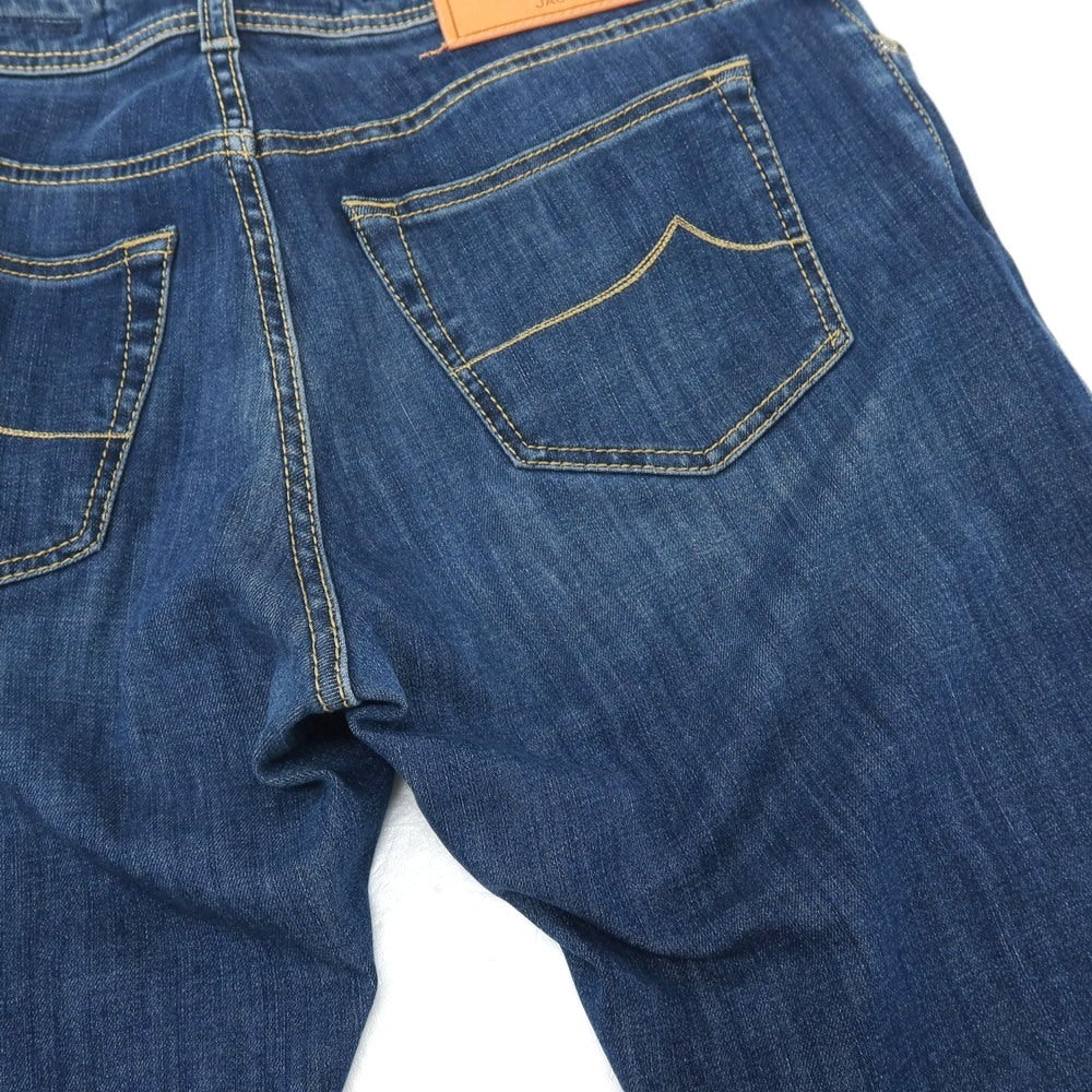 【中古】ヤコブコーエン JACOB COHEN BARD ストレッチ コットンポリエステル デニムパンツ ジーンズ ブルーネイビー【サイズ34】【 状態ランクB 】【 メンズ 】