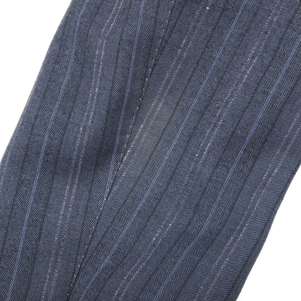 【中古】ポールスミスコレクション PAUL SMITH COLLECTION ウール ストライプ 2つボタンスーツ ネイビー【サイズ表記なし(S位)】【 状態ランクC 】【 メンズ 】