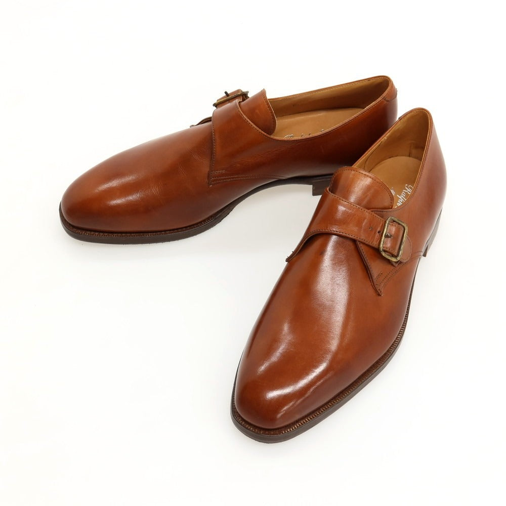 【中古】ラルフローレン RALPH LAUREN Crockett & Jones製 カーフ レザー ドレスシューズ ブラウン【サイズ8】【 状態ランクA 】【 メンズ 】