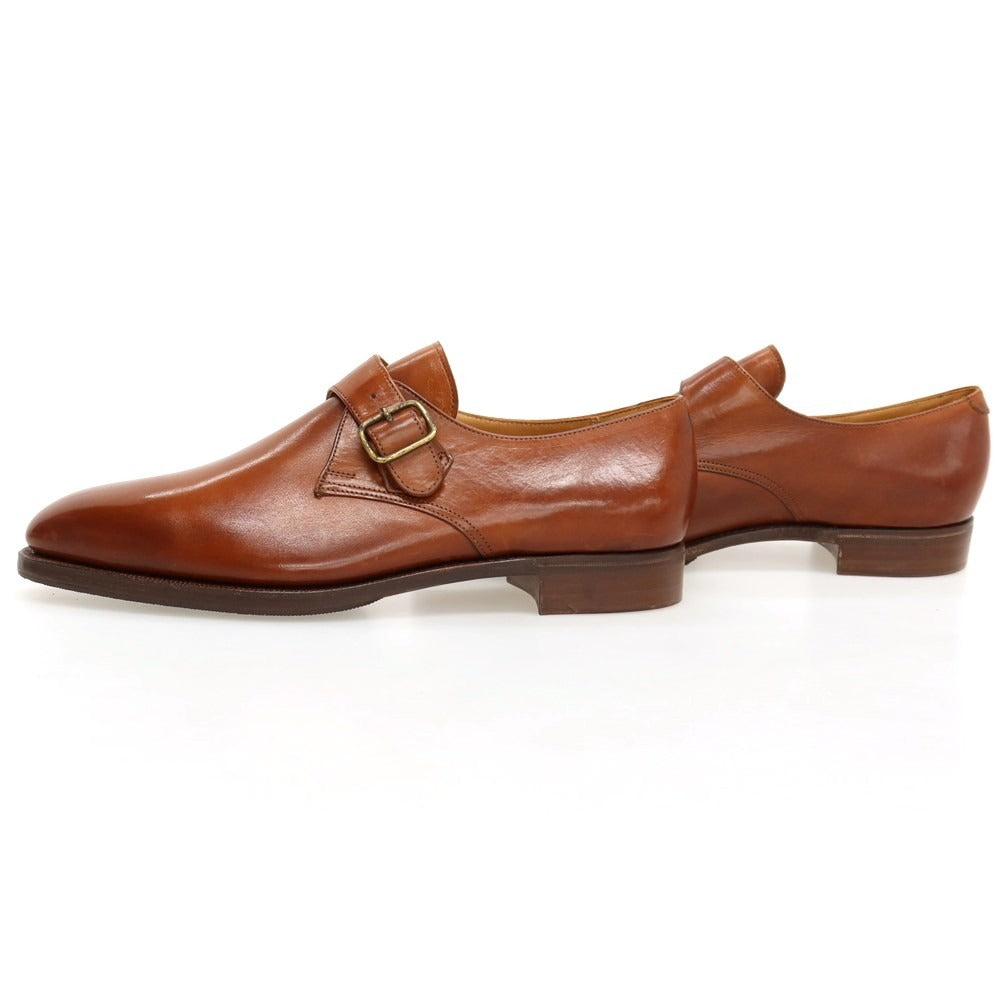 【中古】ラルフローレン RALPH LAUREN Crockett & Jones製 カーフ レザー ドレスシューズ ブラウン【サイズ8】【 状態ランクA 】【 メンズ 】