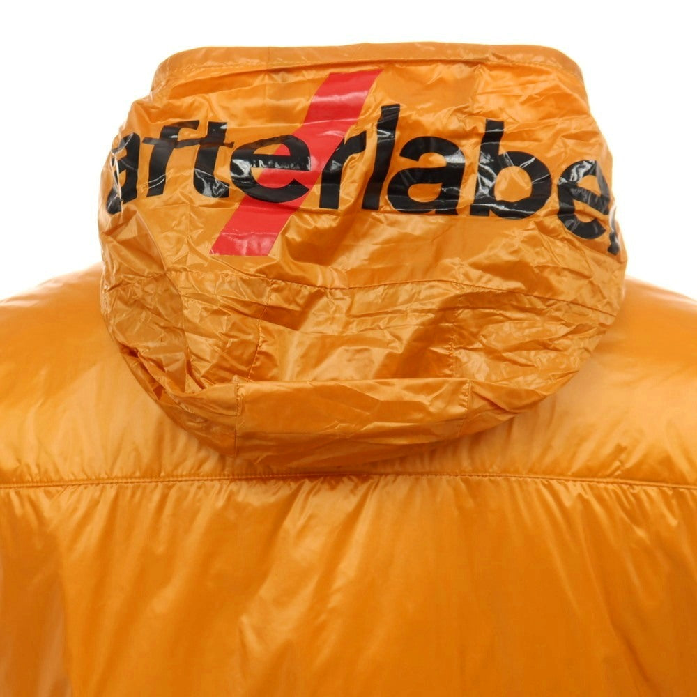 【中古】アフターラベル afterlabel ナイロン スタンドカラー ダウンジャケット オレンジ【サイズL】【 状態ランクB 】【 メンズ 】