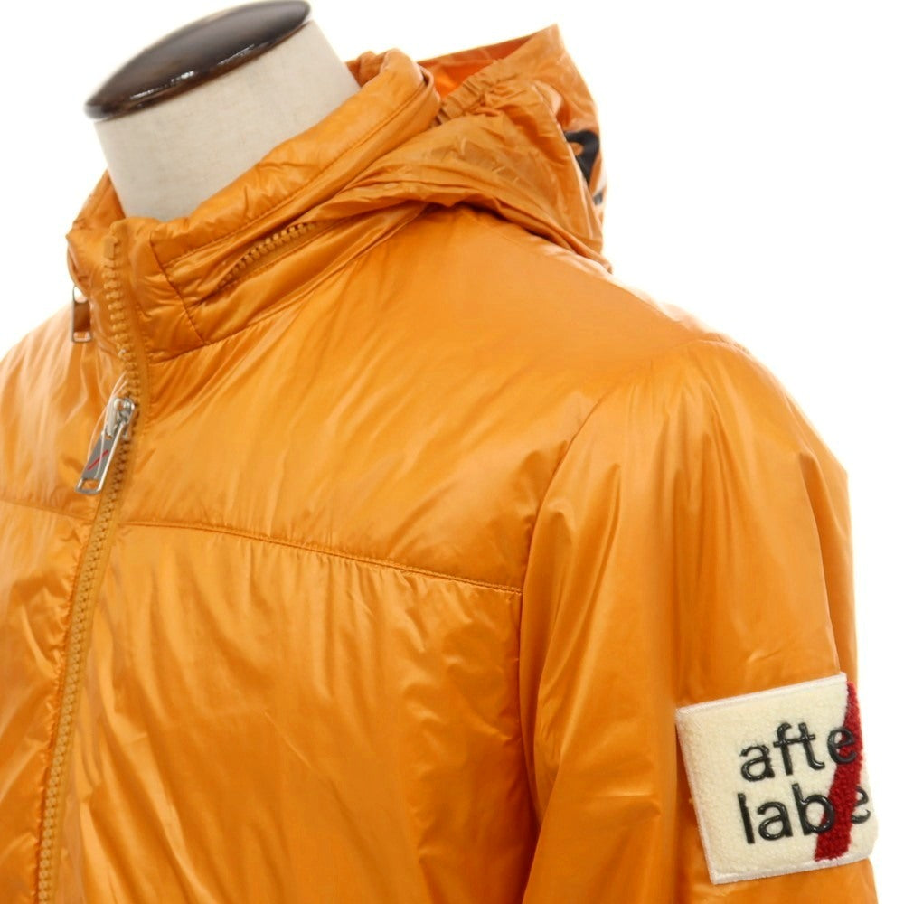 【中古】アフターラベル afterlabel ナイロン スタンドカラー ダウンジャケット オレンジ【サイズL】【 状態ランクB 】【 メンズ 】