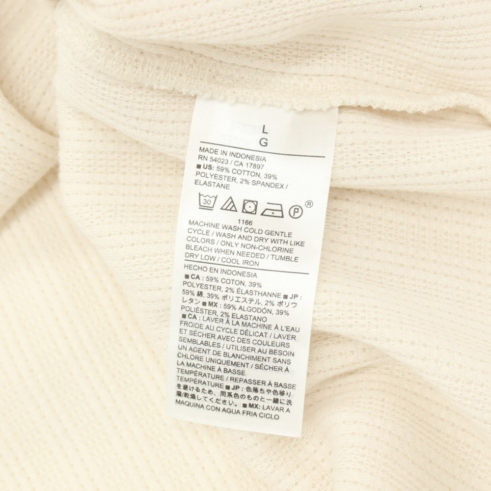 【中古】バナナリパブリック Banana Republic コットンポリエステルポリウレタン 半袖ポロシャツ ベージュ【サイズL】【 状態ランクB 】【 メンズ 】