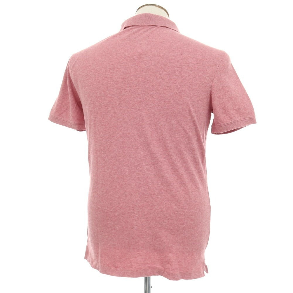 【中古】バナナリパブリック Banana Republic NEW ORGANIC BRANDED PIQUE POLO コットンポリウレタン 半袖ポロシャツ ピンク【サイズL】【 状態ランクB 】【 メンズ 】