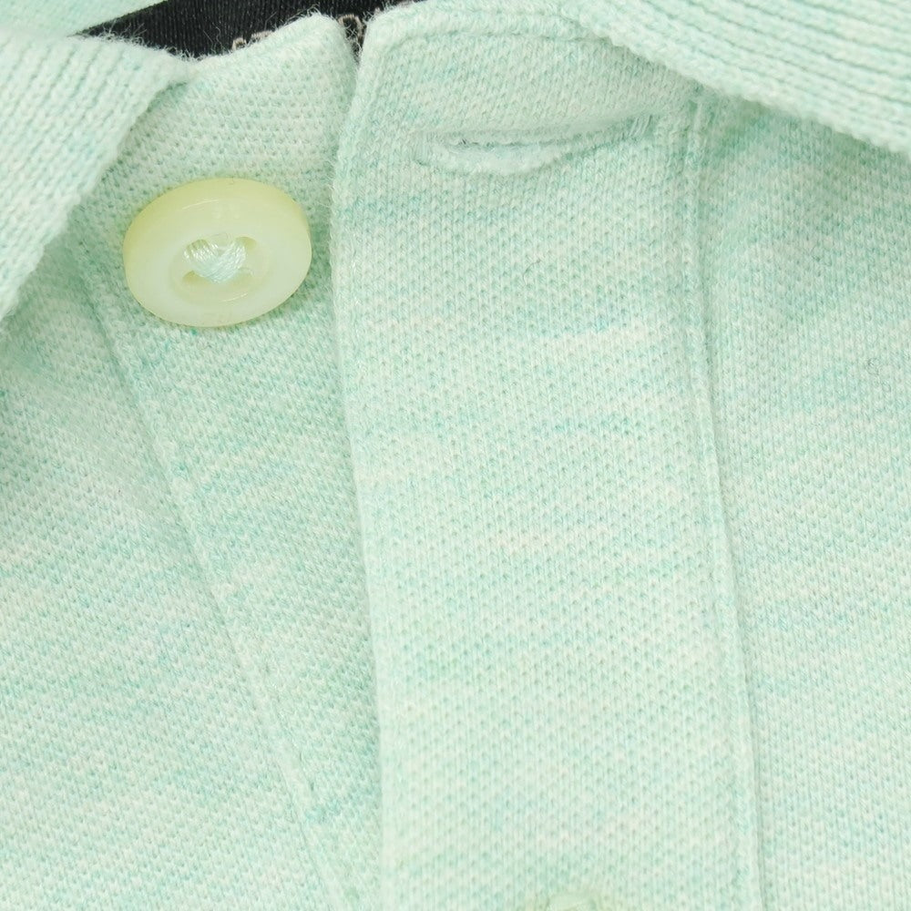 【中古】バナナリパブリック Banana Republic NEW ORGANIC BRANDED PIQUE POLO コットンポリウレタン 半袖ポロシャツ ミントグリーン【サイズL】【 状態ランクB 】【 メンズ 】