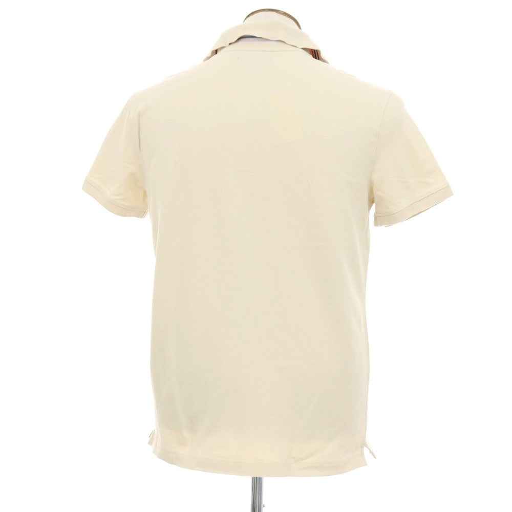 【中古】バナナリパブリック Banana Republic コットンポリウレタン 半袖ポロシャツ ベージュ【サイズL】【 状態ランクB 】【 メンズ 】