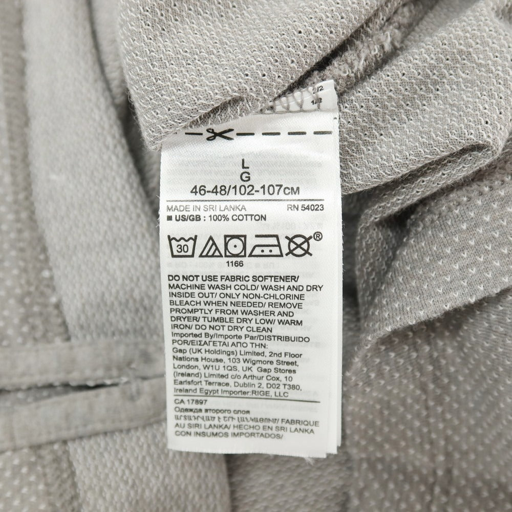 【中古】バナナリパブリック Banana Republic コットン 半袖ポロシャツ グレー【サイズL】【 状態ランクB 】【 メンズ 】