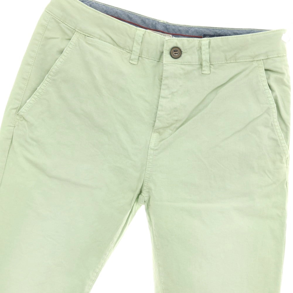 【中古】ペペ ジーンズ Pepe Jeans ストレッチ コットン カジュアルスラックスパンツ ライトグリーン【サイズ33】【 状態ランクC 】【 メンズ 】