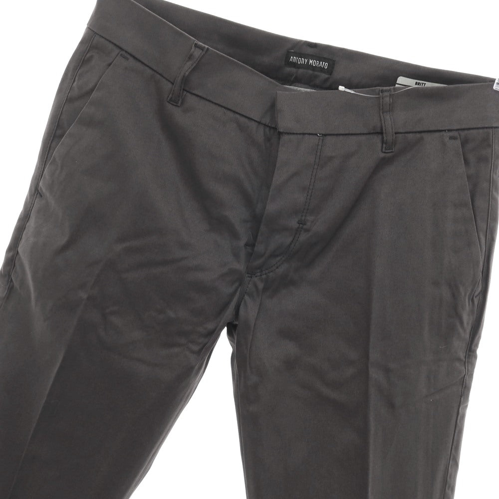 【中古】アントニー モラート ANTONY MORATO ストレッチ ツイルコットン カジュアルスラックスパンツ ダークグレー【サイズ48】【 状態ランクA 】【 メンズ 】
