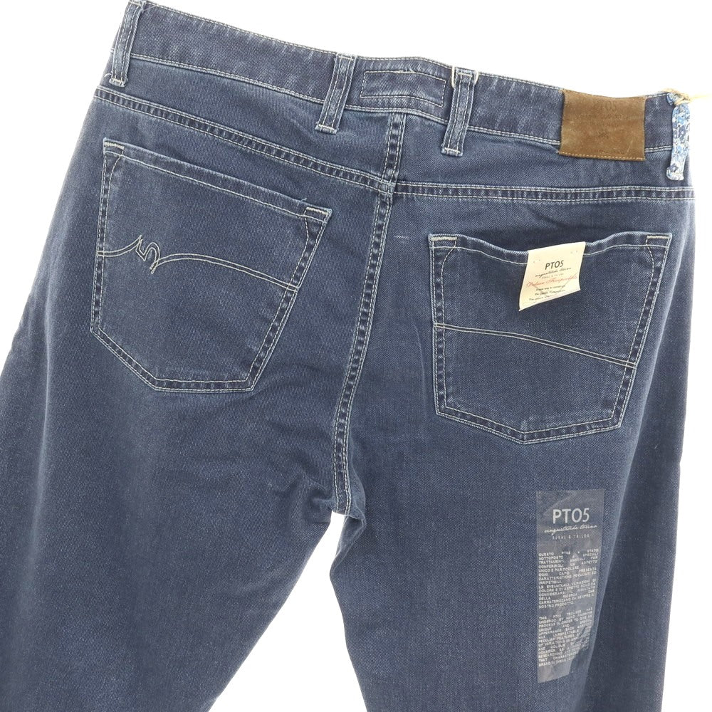 【中古】【未使用】ピーティーゼロチンクエ PT05 TAHITI ストレッチ コットン デニムパンツ ネイビー【サイズ34】【 状態ランクS 】【 メンズ 】