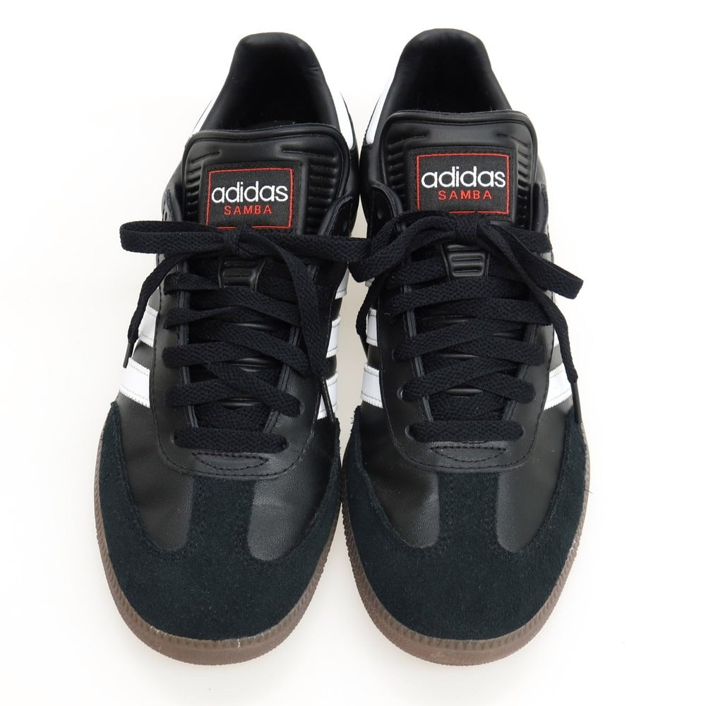 【中古】アディダス adidas SAMBA レザー スエード スニーカー ブラック【サイズ27】【 状態ランクA 】【 メンズ 】