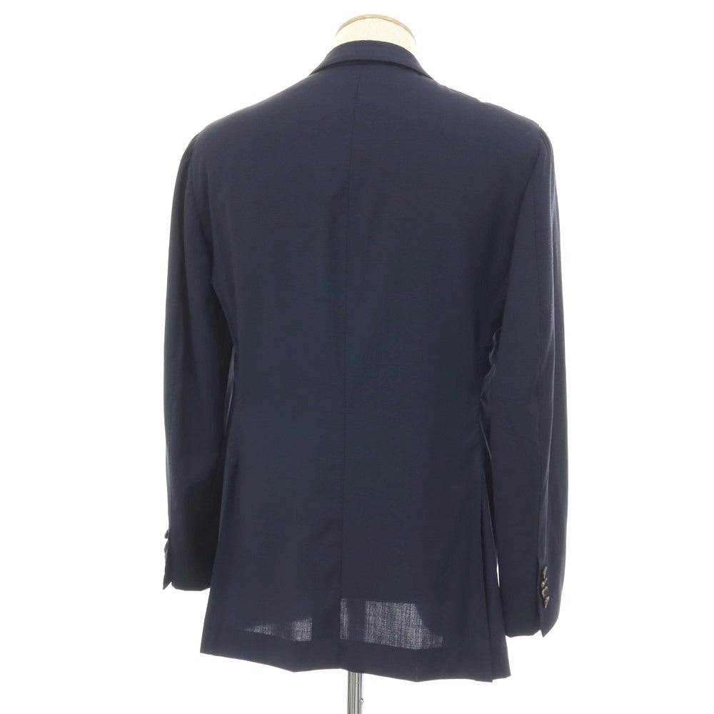 【中古】アルフォンソ シリカ Alfonso Sirica ウール 3B テーラードジャケット ネイビー【サイズ表記なし(S位)】【 状態ランクD 】【 メンズ 】