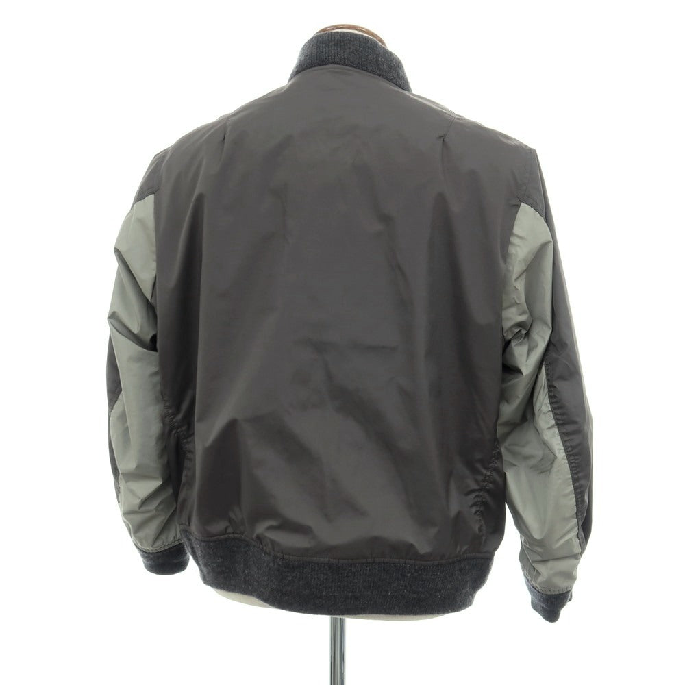 【中古】ビーナッツ BEENUTS リップストップナイロン ISE Tech MA-1 中綿ブルゾン グレー系【サイズ2】【 状態ランクC 】【 メンズ 】