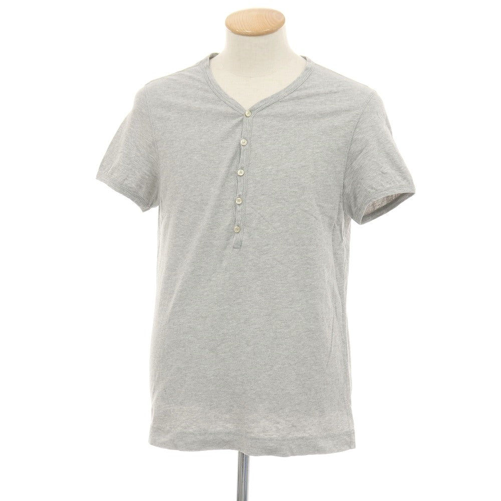 【中古】チルコロ1901 CIRCOLO 1901 コットン ヘンリーネック 半袖Tシャツ グレー【サイズS】【 状態ランクB 】【 メンズ 】