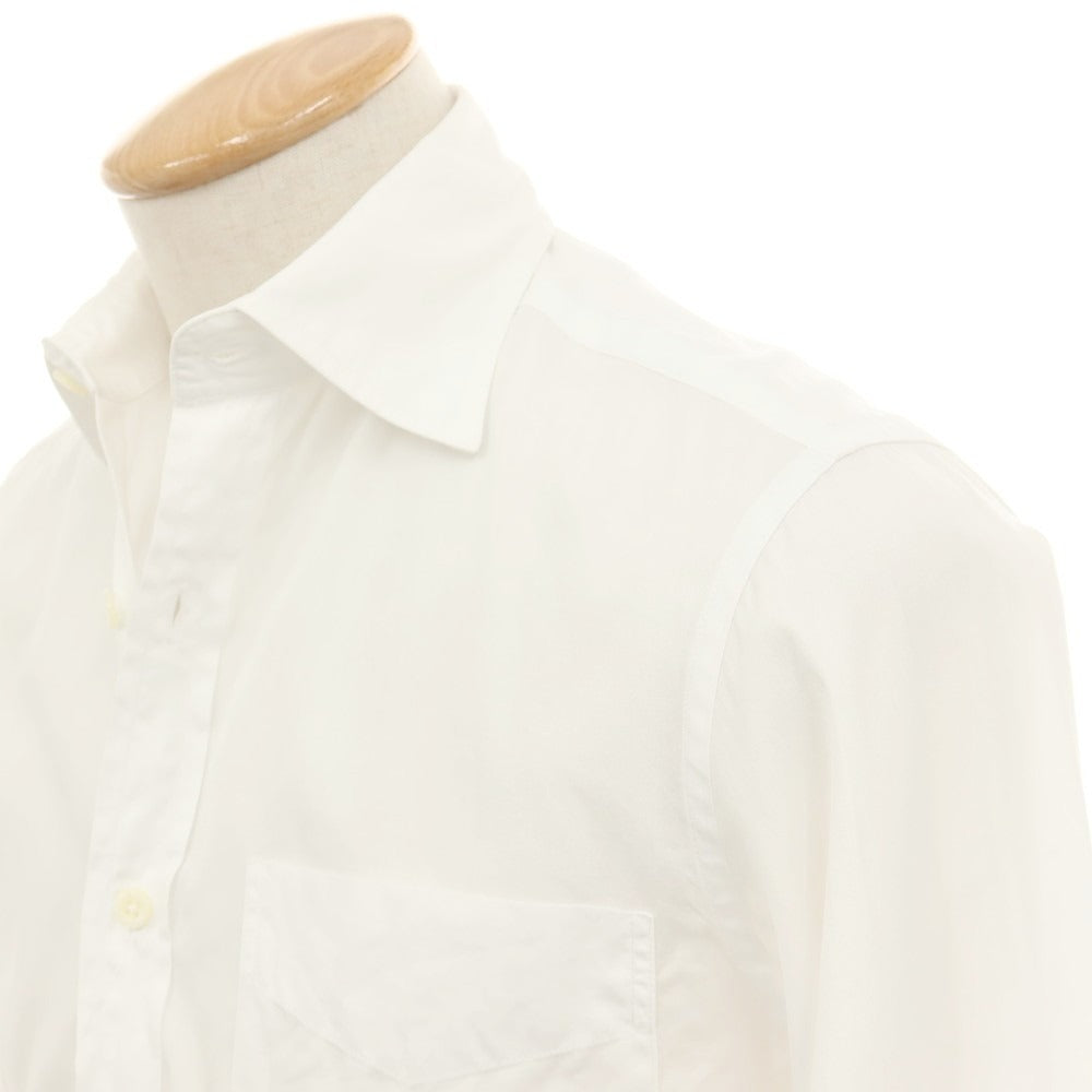 【中古】ポールスミス Paul Smith コットン セミワイドカラー ドレスシャツ ホワイト【サイズS】【 状態ランクB 】【 メンズ 】