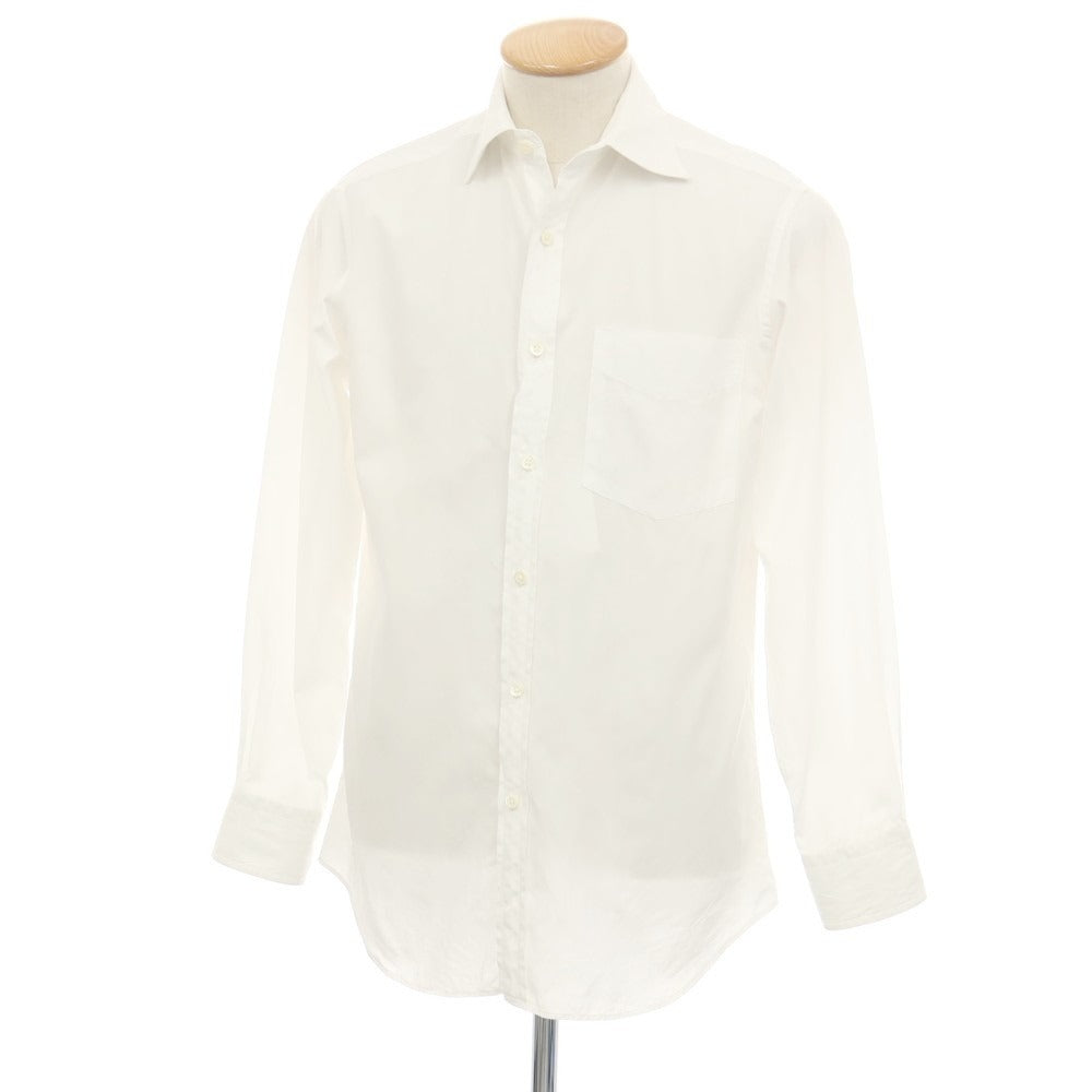 【中古】ポールスミス Paul Smith コットン セミワイドカラー ドレスシャツ ホワイト【サイズS】【 状態ランクB 】【 メンズ 】
