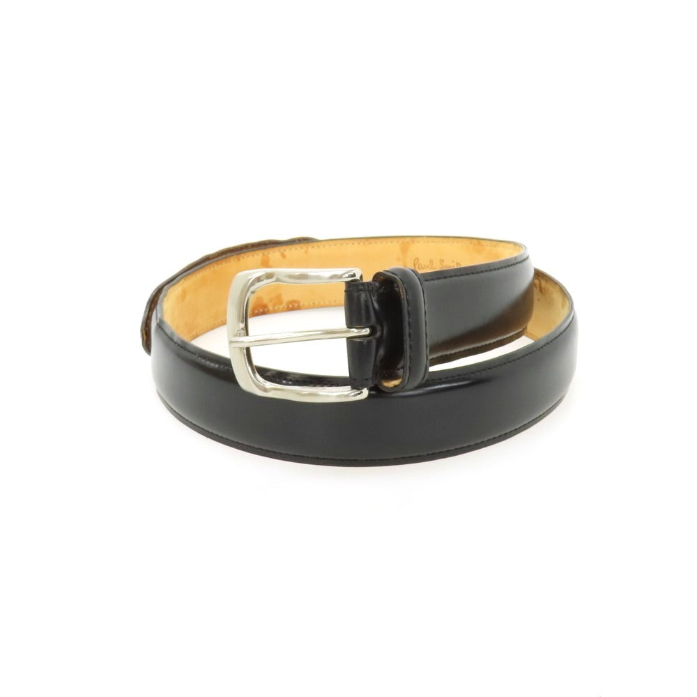 Paul Smith シェルコードバン レザーベルト L ブラックチェリー シェル
